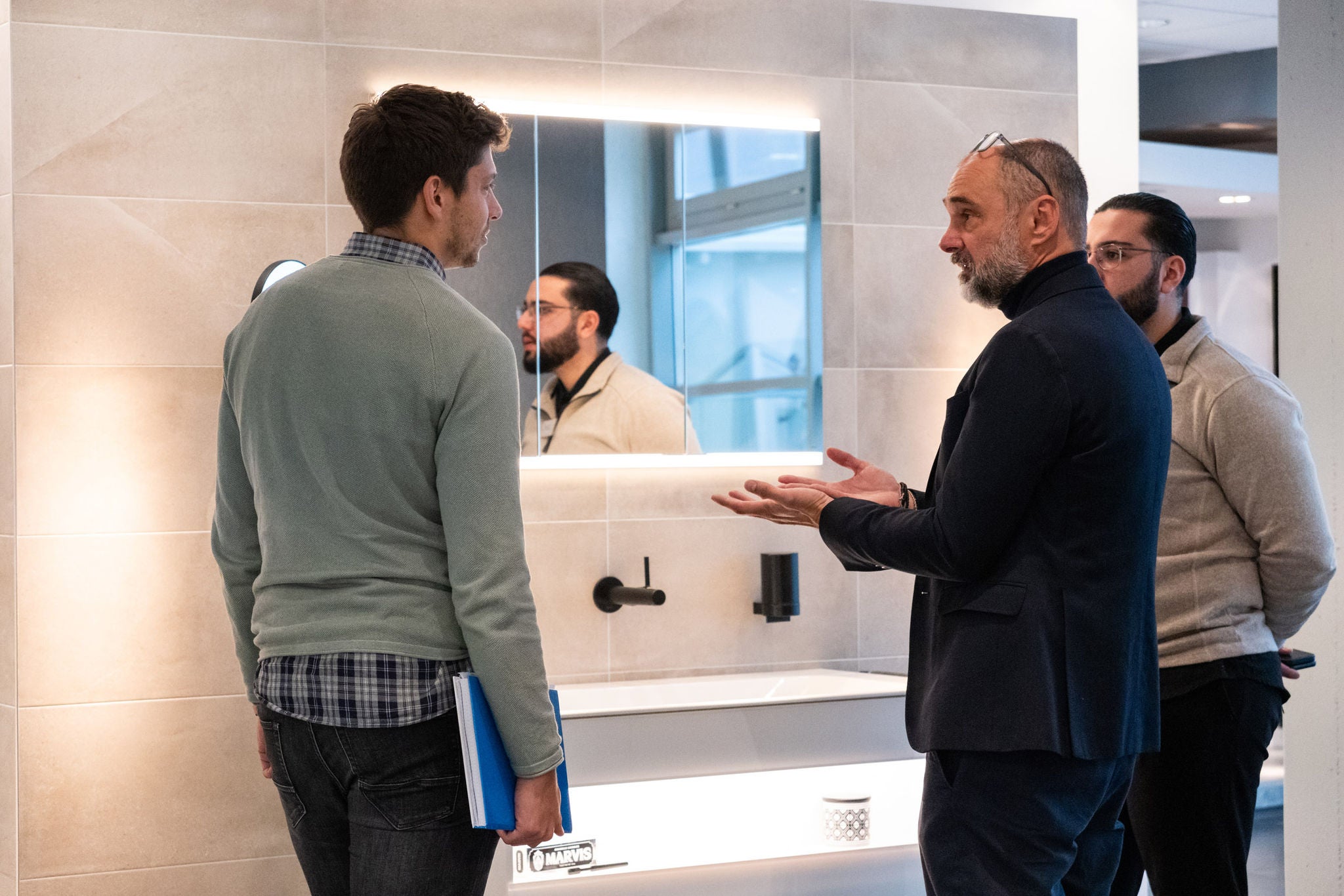 Teilnehmer der Veranstaltung Modulares Bauen im Gespräch