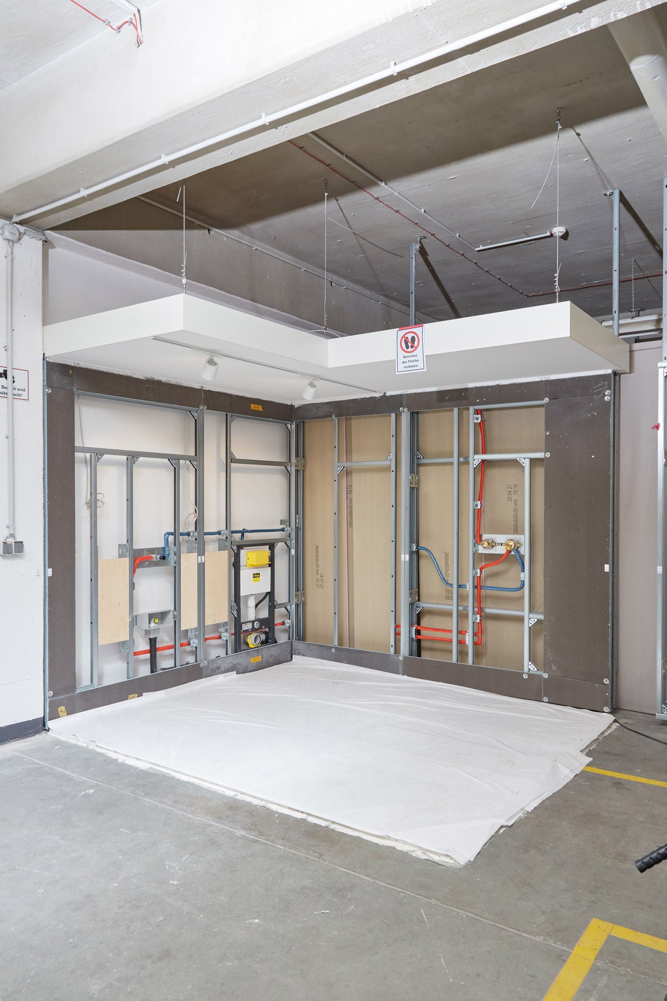 Systemisches Bad im Aufbau