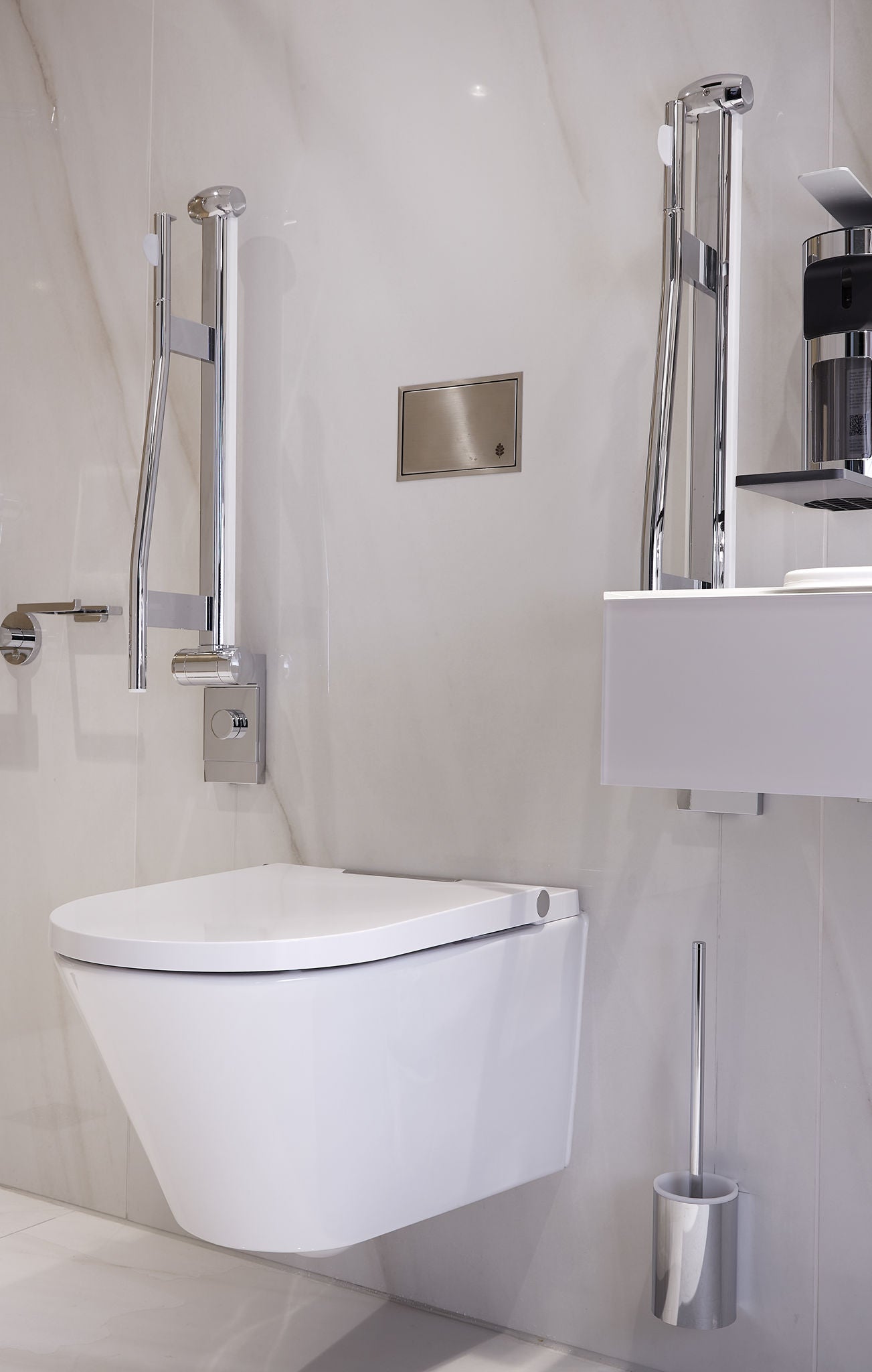 WC with PLAN and PLAN CARE accessories in Waldkliniken Eisenberg