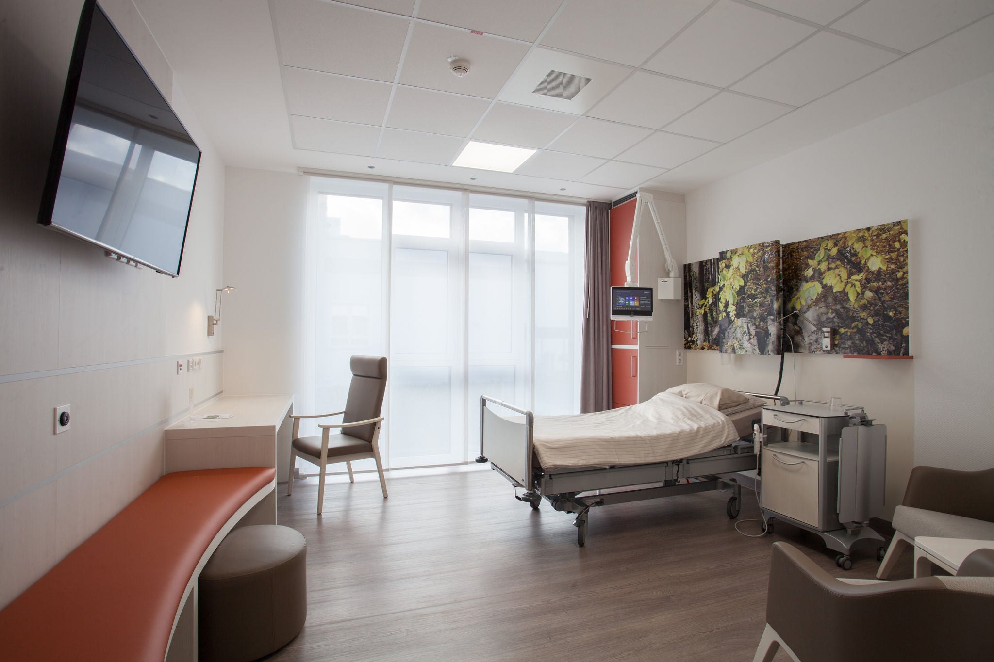 Krankenzimmer in der Lungenklinik Hemer