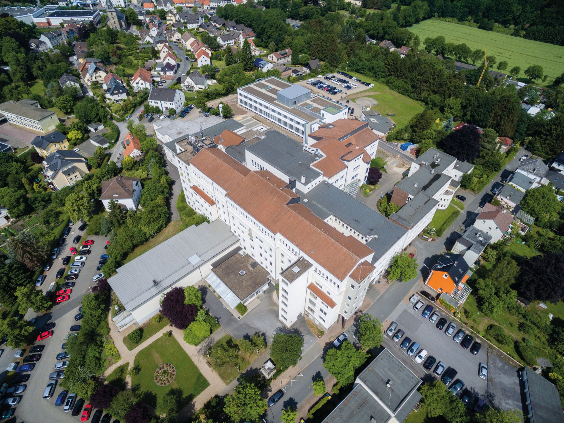 Luftaufnahme der Lungenklinik Hemer 