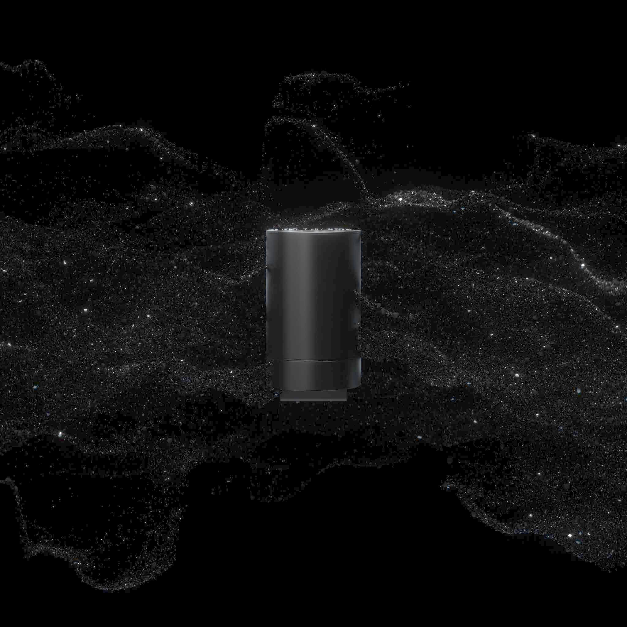 Lotionspender der Black Selection vor schwarzem Hintergrund