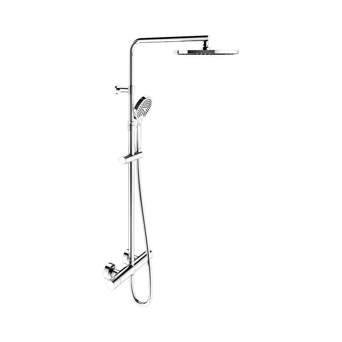 Plan blue Thermostat-Brausemischer Aufputz mit Kopfbrause